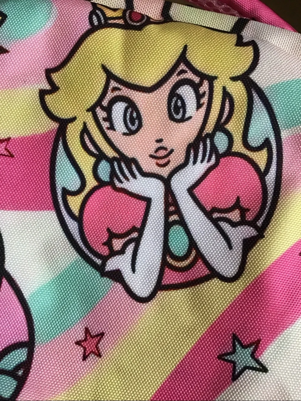 Rare Mario brothers Princess Peach full size backpack